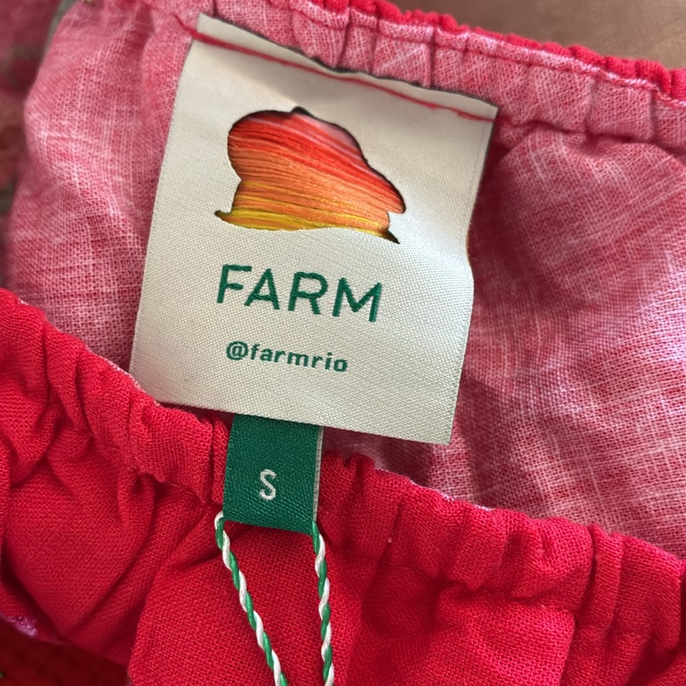 FARM Rio Red Floral One-Shoulder Mini Dress - Picture 5 of 6